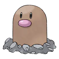 Diglett official Pokemon artwork