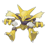 Alakazam official Pokemon artwork