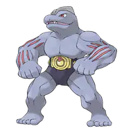 Machoke official Pokemon artwork