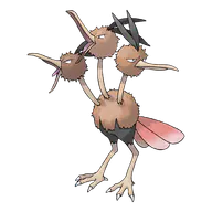Dodrio official Pokemon artwork