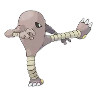 Hitmonlee official Pokemon artwork