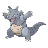 Rhydon official Pokemon artwork