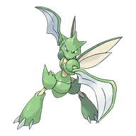 Scyther official Pokemon artwork