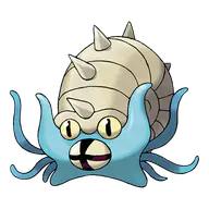 Omastar official Pokemon artwork