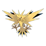 Zapdos official Pokemon artwork