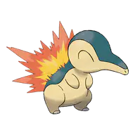 Cyndaquil official Pokemon artwork