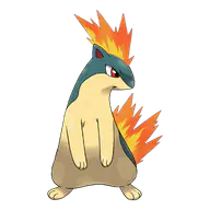 Quilava official Pokemon artwork