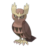 Noctowl official Pokemon artwork