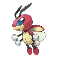 Ledian official Pokemon artwork