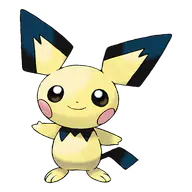 Pichu official Pokemon artwork