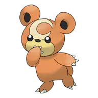 Teddiursa official Pokemon artwork