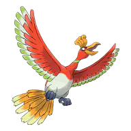 Ho Oh official Pokemon artwork