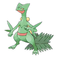 Sceptile official Pokemon artwork