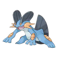 Swampert official Pokemon artwork