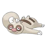 Slakoth official Pokemon artwork