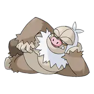 Slaking official Pokemon artwork