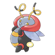 Volbeat official Pokemon artwork
