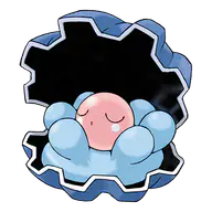 Clamperl official Pokemon artwork