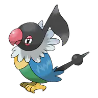 Chatot official Pokemon artwork