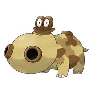 Hippopotas official Pokemon artwork