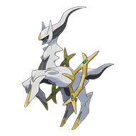 Arceus official Pokemon artwork