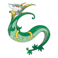 Serperior official Pokemon artwork