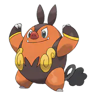 Pignite official Pokemon artwork