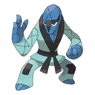 Sawk official Pokemon artwork