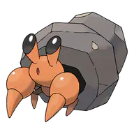 Dwebble official Pokemon artwork