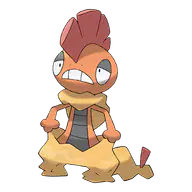 Scrafty official Pokemon artwork