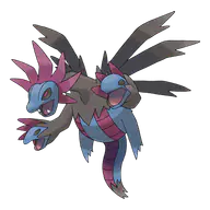 Hydreigon official Pokemon artwork