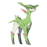 Virizion official Pokemon artwork