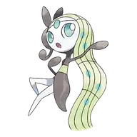 Meloetta official Pokemon artwork