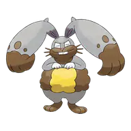 Diggersby official Pokemon artwork