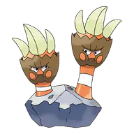Binacle official Pokemon artwork