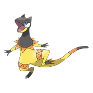 Heliolisk official Pokemon artwork