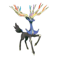 Xerneas official Pokemon artwork