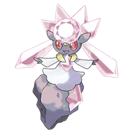 Diancie official Pokemon artwork