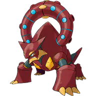 Volcanion official Pokemon artwork