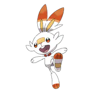 Scorbunny official Pokemon artwork