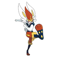 Cinderace official Pokemon artwork