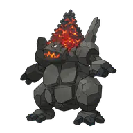 Coalossal official Pokemon artwork