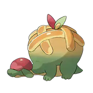 Appletun official Pokemon artwork