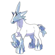 Glastrier official Pokemon artwork