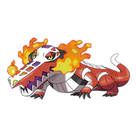 Skeledirge official Pokemon artwork