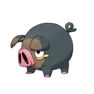 Lechonk official Pokemon artwork