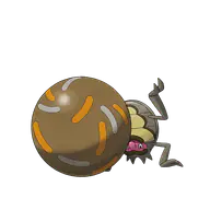 Rellor official Pokemon artwork
