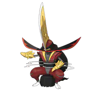 Kingambit official Pokemon artwork