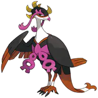 Fezandipiti official Pokemon artwork