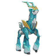 Iron Crown official Pokemon artwork